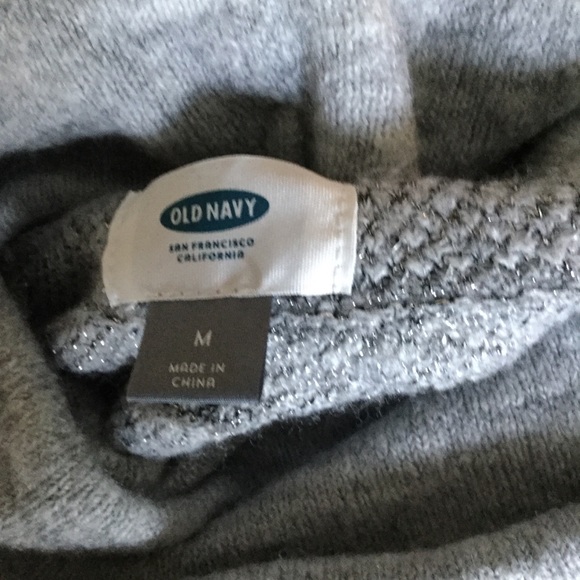 Gray and silver turtleneck sweater size medium - Picture 4 of 4